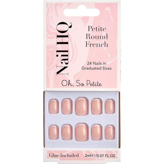 Nail HQ Petite Round French Nails 24 st