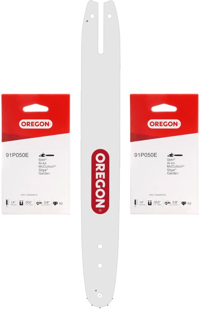Oregon combi-geleiderail + 2x zaagketting 35 cm 3/8"1,3 mm 50 TG ( 543482 )