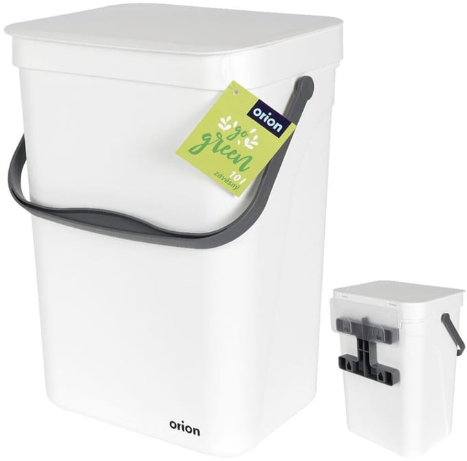 Orion - Prullenbak - 10 l - Wandmontage - Wit