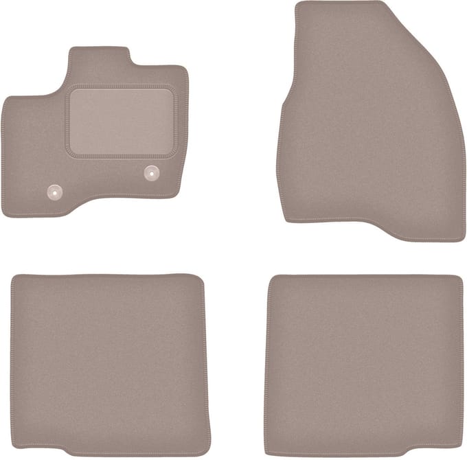 Beige veloursmatten voor: Ford Explorer small driver (0)