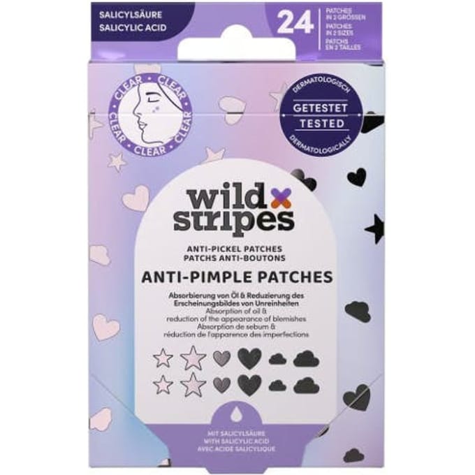 Wild Stripes Anti-Pimple Patches Holo Clear 24 stuks