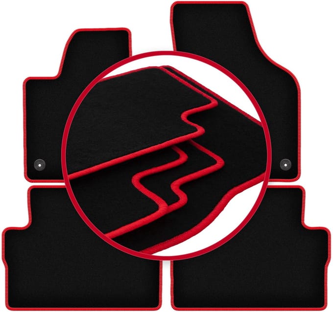 CARLUX-RED automatten voor: Seat Alhambra II minivan (2010-2018)