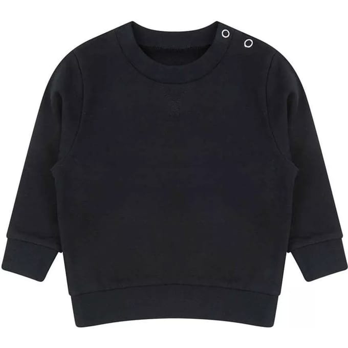 Larkwood Effen Duurzaam Sweatshirt Kinderen/Kinderen (Zwart)