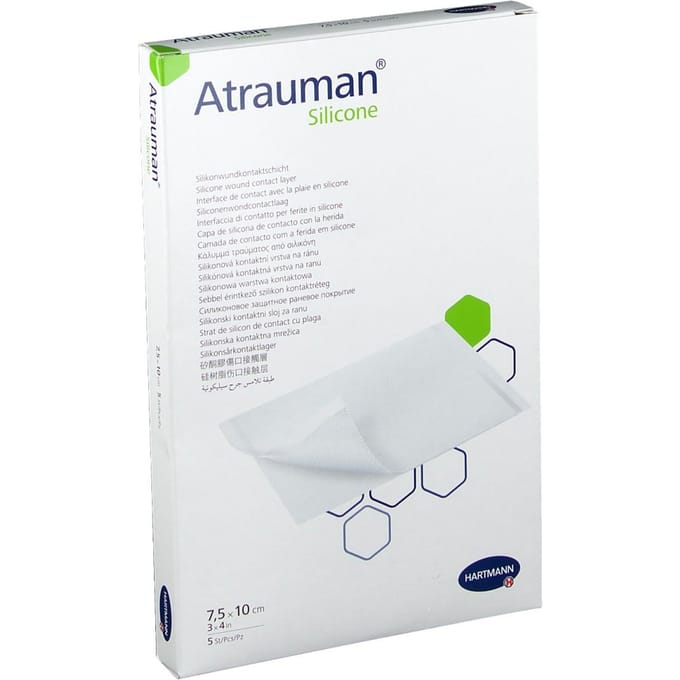 Hartmann - Atrauman Silicone - wondcontactlaag - 7.5 x 10 cm - 5 stuks