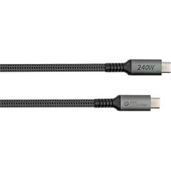 USB 2.0 oplaad-/datakabel Good Connections, USB-C naar USB-C, vermogen 240 W, tot 480 Mbit/s, lengte 0,5 m, zwart
