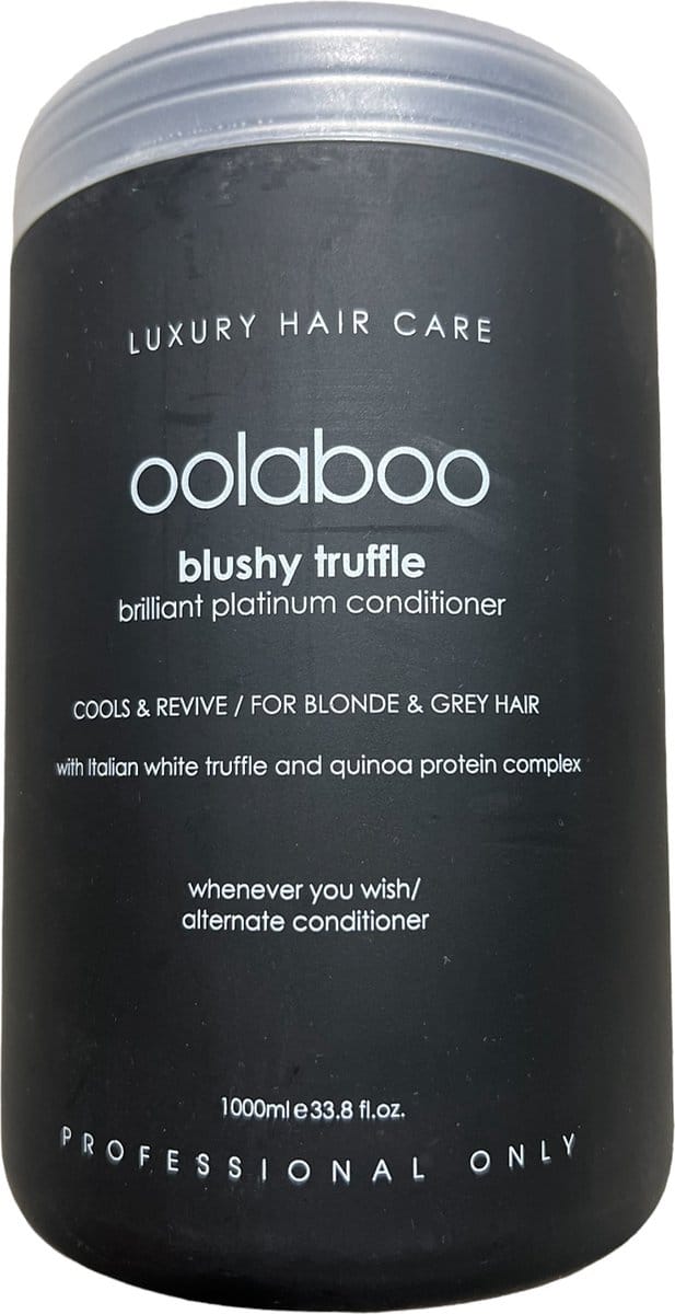 Oolaboo Blushy Truffle 1000 ml Conditioner voor Blond & Grey Hair met pomp
