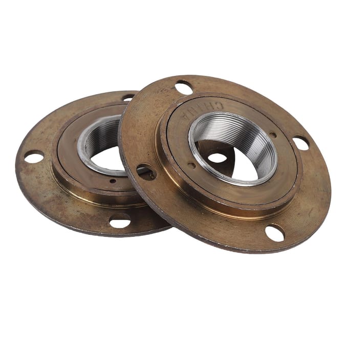 2 Pièces Volant Moteur Acier 4 Trous Sans Dent Roue Libre Monovitesse avec Écrous et Vis pour Électrique gray