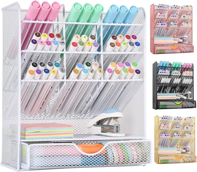 Bureauorganizer met 10 Compartimenten en 1 Lade - Desk Organizer voor een Opgeruimd Bureau