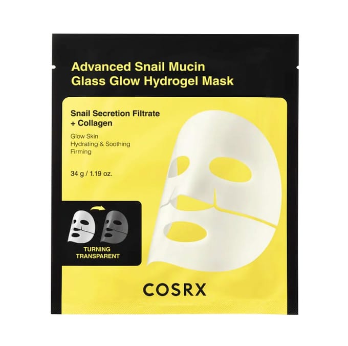 COSRX Advanced Snail Mucin Glass Glow Hydrogel Mask - 1 stuk