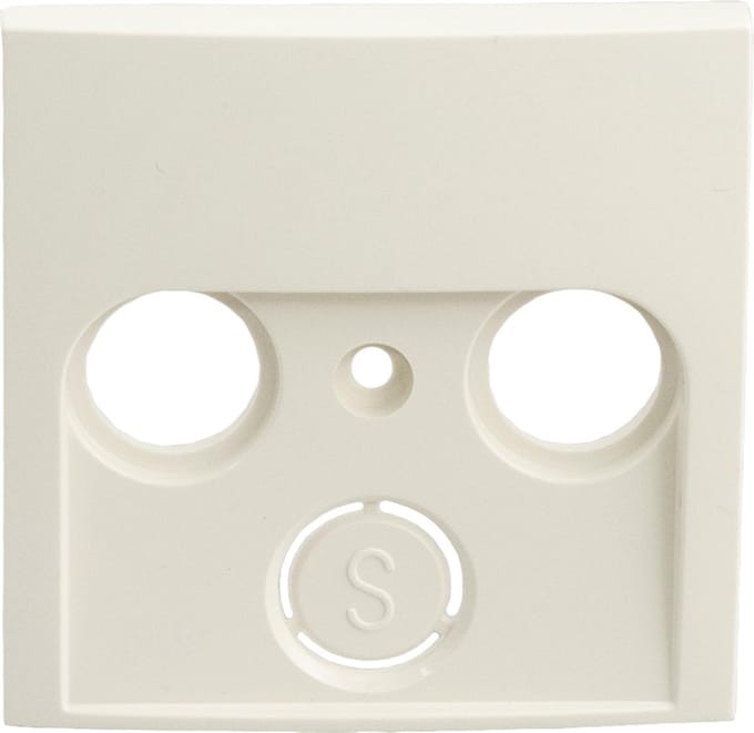 Berker S1 centraalplaat – radio – tv – crème