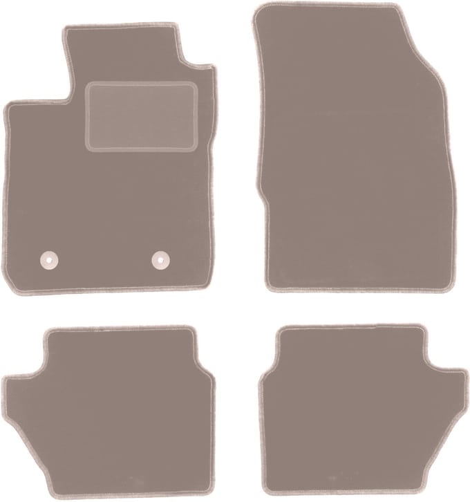 Beige veloursmatten voor: Ford EcoSport MK2 crossover (2012-2017)