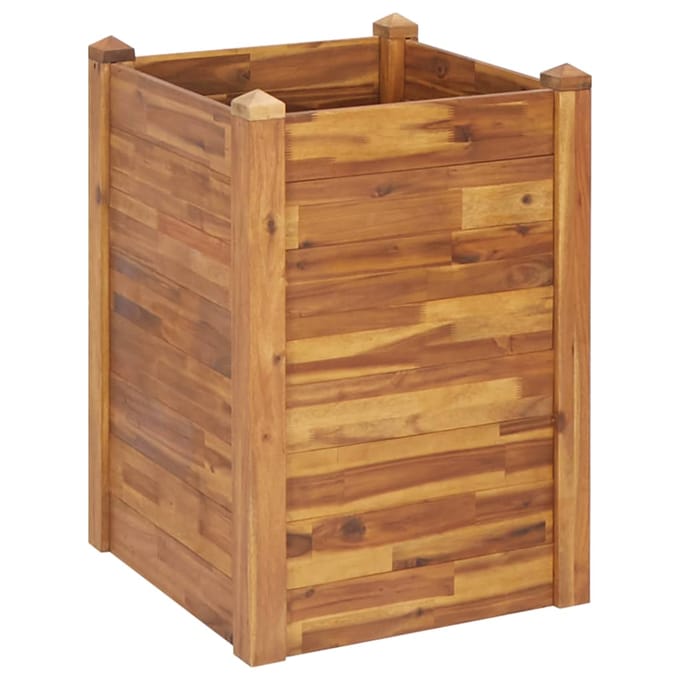 vidaXL - Plantenbak - verhoogd - 60x60x84 - cm - massief - acaciahout
