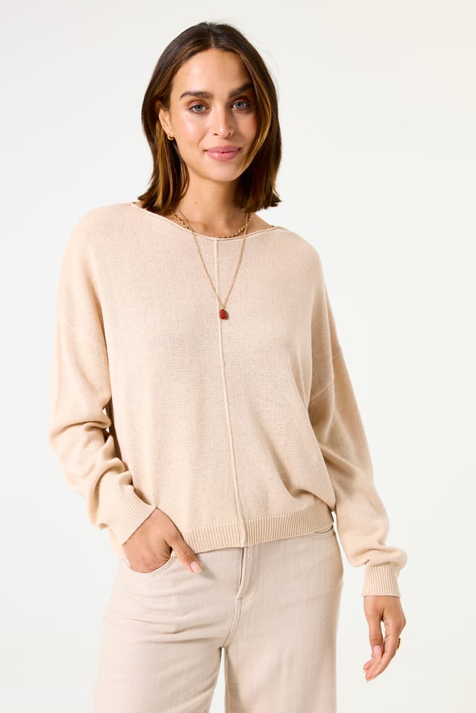 Polyester lange mouw top dames Garcia