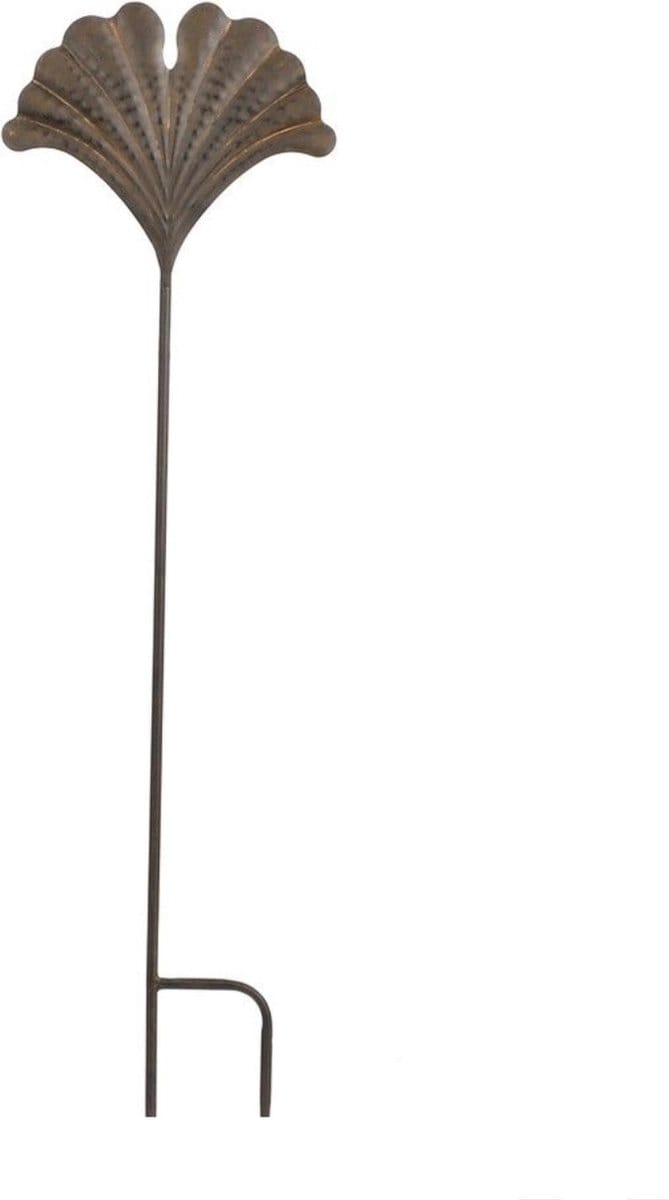 Mica Decorations ZAZA Tuinsteker blad d.bruin - L24xH83cm