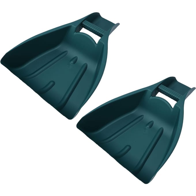 1 Paar Bladscheppen en Klauwen Stevige Ergonomische Grip Handbediend Tuin Bladhark voor Gazon Grasverwijdering gray