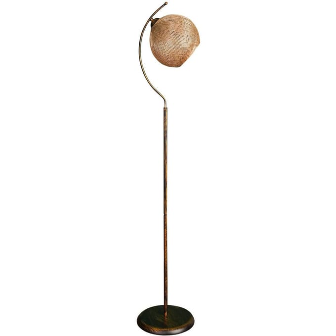 Asir - Vloerlamp - Goud en Zwart - 30 x 30 cm