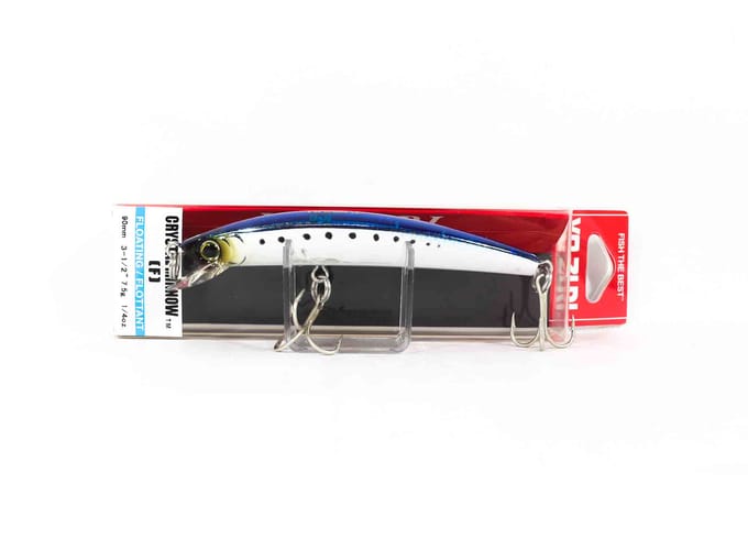 Leurre flottant Yo Zuri Crystal Minnow 90 mm R1123-HIW (9913) black