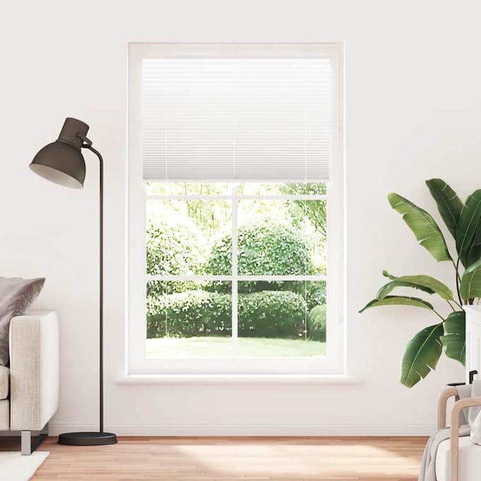 vidaXL - Plissé - rolgordijn - 115x200 - cm - stofbreedte - 114,4cm - polyester - wit