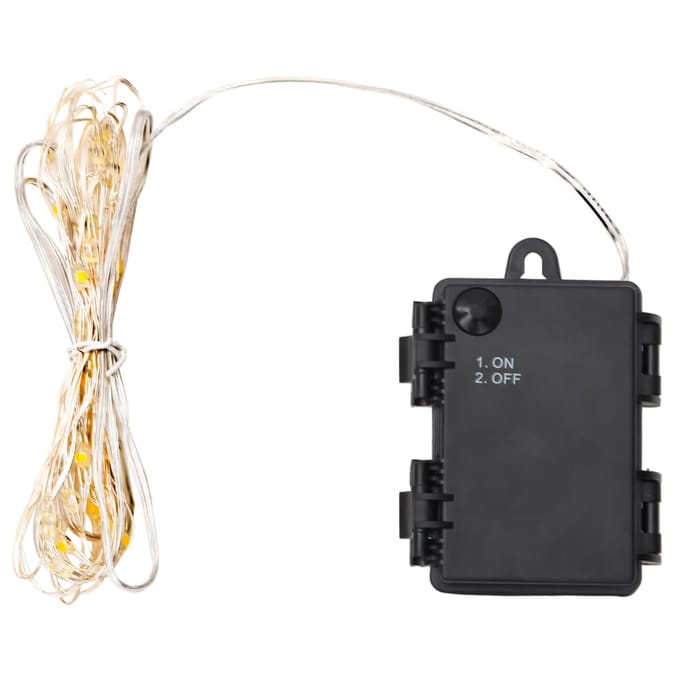 vidaXL - Lichtslinger - met - 90 - LED's - en - ventilator - 900 - cm