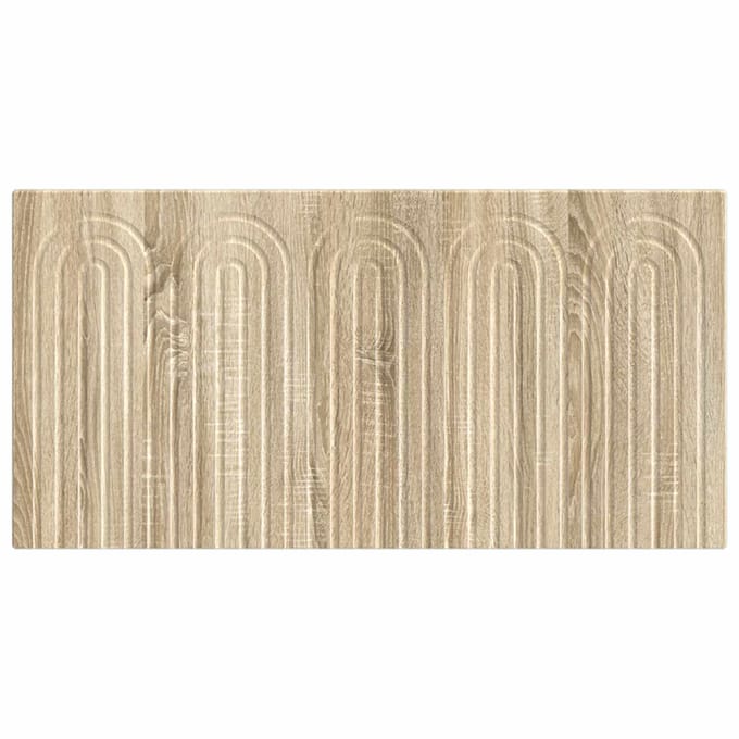 vidaXL - Wandgemonteerd - Hoofdbord - ALKMAAR - Sonoma - Eiken - Bewerkt - hout