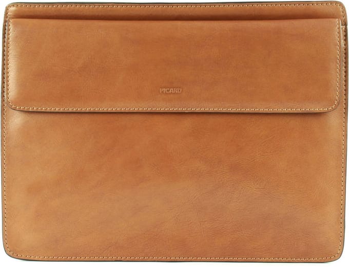 PICARD Leren Aktetas Toscana Working Bag Camel Bruine
