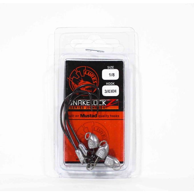 Tackle Tactics TT SnakelockZ jigkop 1/8 oz 3/0 XH 3/pak (6467)