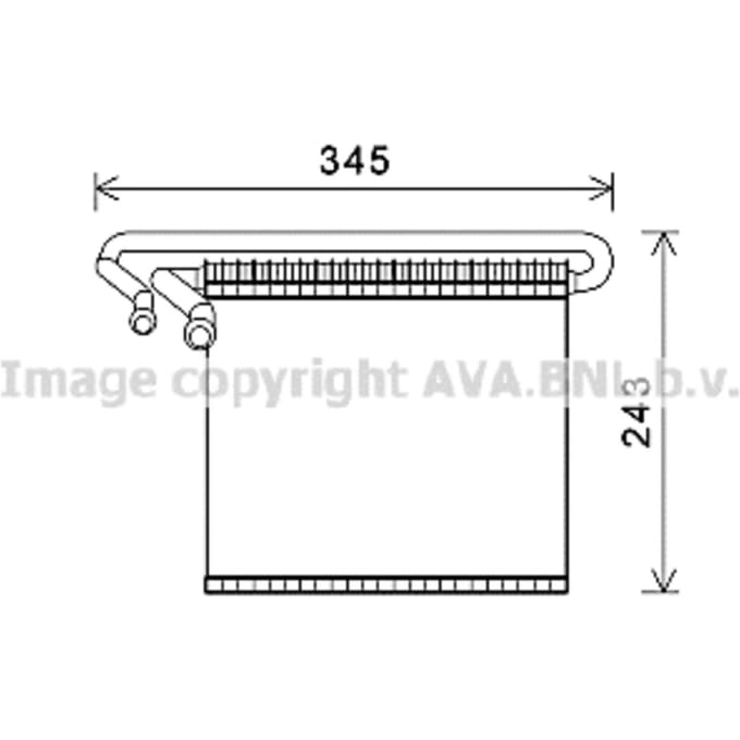 Verdamper, airconditioning AVA COOLING FDV491