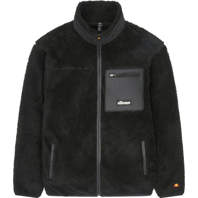 Ellesse Heren Este Volledige Rits Fleece Jacket (Zwart)