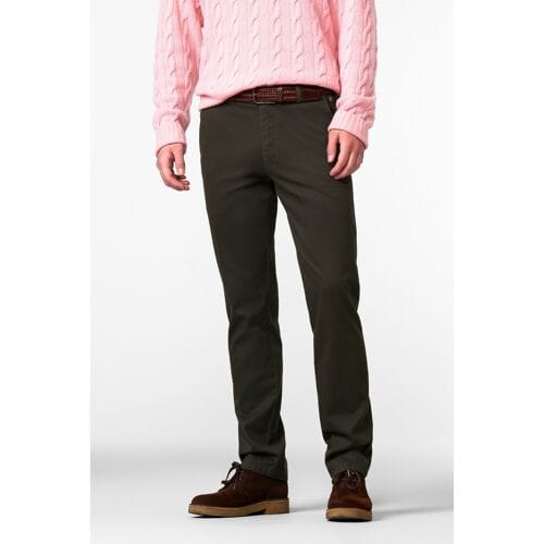Meyer Broek Bonn Micro Texture Pattern Fantasy Comfort 2-Way Stretch Mocca / male