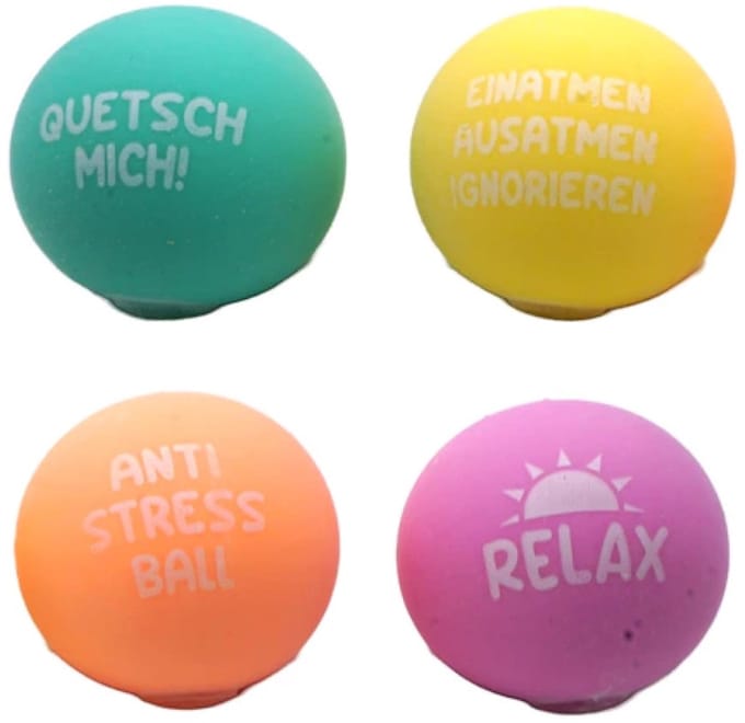 Stressbal met tekst - Soft Density – Reduceren van Stress – Meerdere kleuren