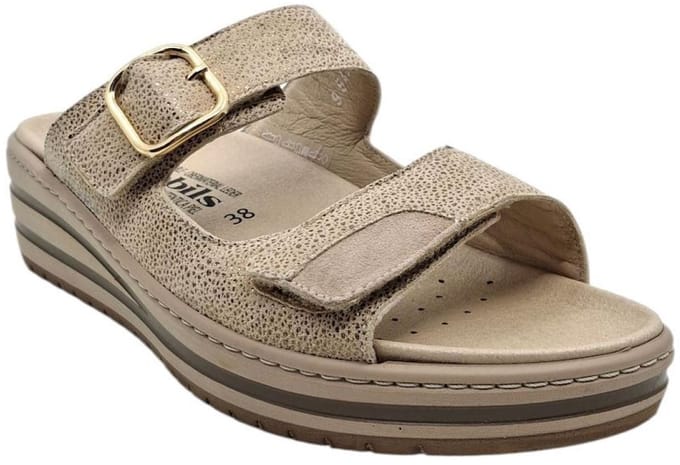 Mobils Randy Sand slipper voor steunzolen | Herensandaal