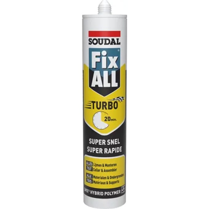 Soudal Lijmkit Fix All Turbo Wit 290ml
