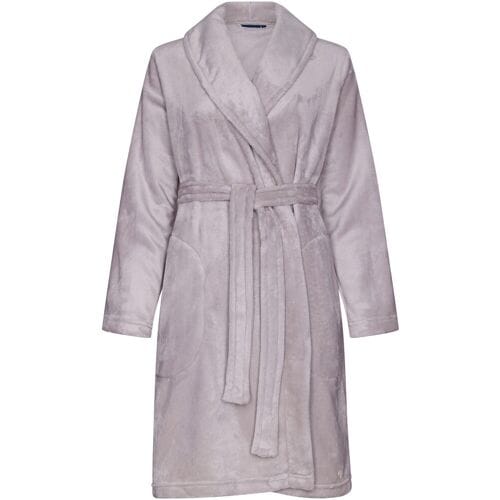Pastunette Badjas - Linographics - Zalmroze - Fleece - Maat L