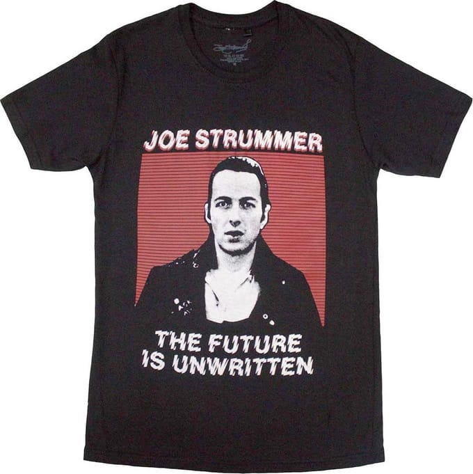 Joe Strummer - The Future Is Unwritten Heren T-shirt - L - Zwart