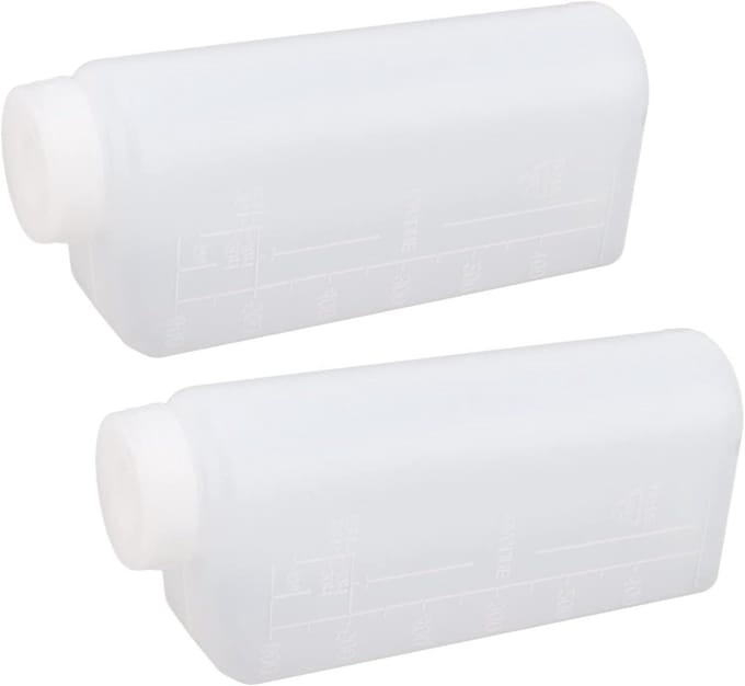 Oliemengfles - Brandstofcontainer - Motoronderhoud - Nauwkeurig mengen - 600 ml - Transparant