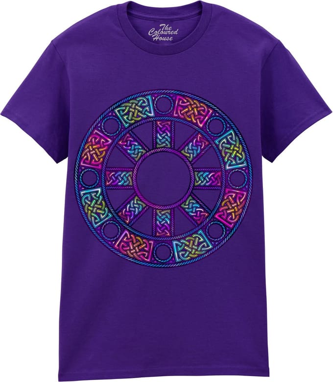 Celtic Wheel The Coloured House T-shirt S