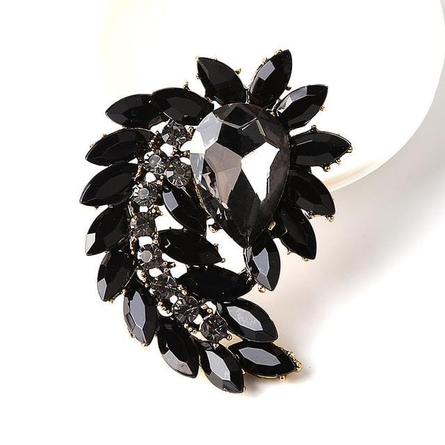 High-End Exquise Mode Creatieve Persoonlijkheid Strass Glas Broche Corsage Dames Kledingaccessoires