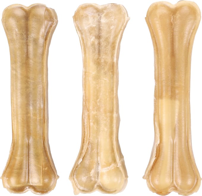Flamingo - Hondensnack Premium Kauwbeen Geperst - 165 gr - 3 stuks x 14 cm