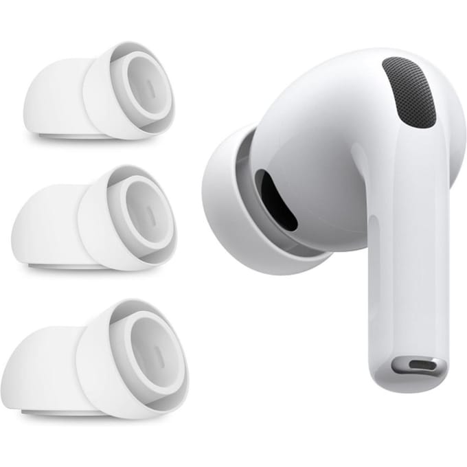 Tech-Protect Ear Tips for AirPods Pro 3 in sizes S / M / L 3-pack - white