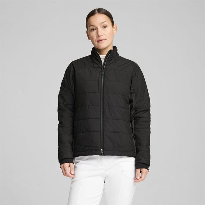 Puma Dames Kyley Prestaties Gequilt Golfjas (Puma Zwart)