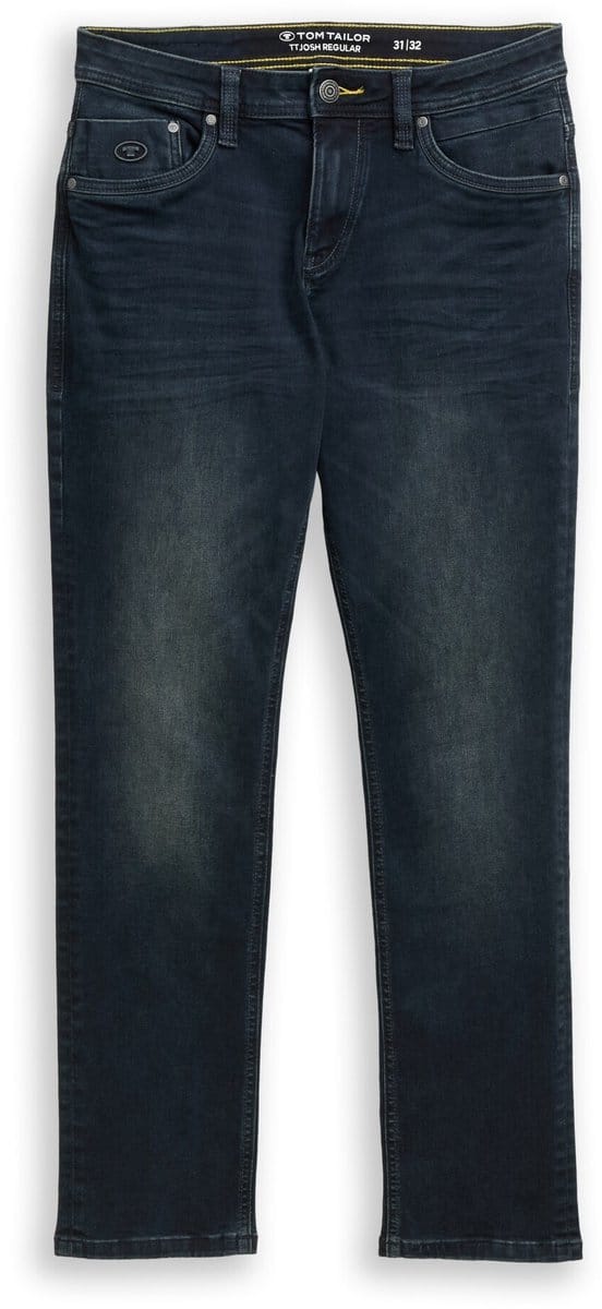 Tom Tailor - TTJOSH REGULAR SLIM-jeans - Maat 33/34 - blue black denim