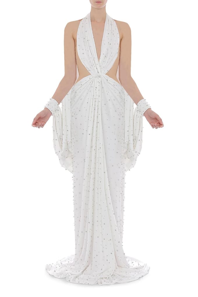 Moschino Dress White Größe: 40 | Maxikleider Outlet | Damen | Weiß