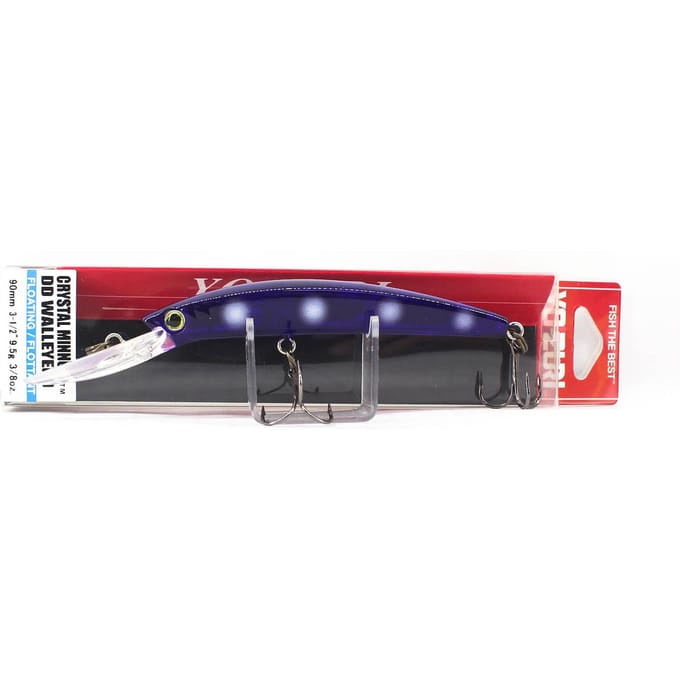 Yo Zuri Crystal Minnow DD Walleye 90 mm drijvend kunstaas R1205-MN (6763) gray