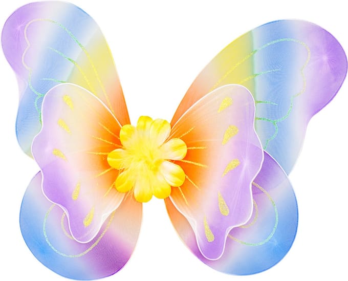 Boland - Vleugels Iris multikleur Multi - Kinderen - Vrouwen - Fee - Fee - Elfje - Fantasy - Sprookje