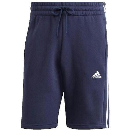 Adidas Essentials Fleece 3-Stripes Heren Short Donkerblauw - Maat S