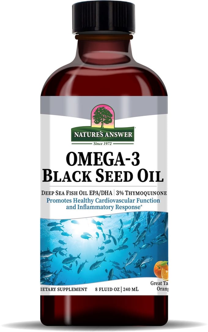 Vloeibare Omega-3 Black Seed Olie - (240ml)