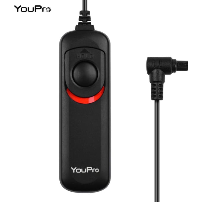 YouPro N3 Type Ontspankabel Timer Afstandsbediening 1,2 m / 3,9ft Vervanging voor Canon 7D 7DII zwart