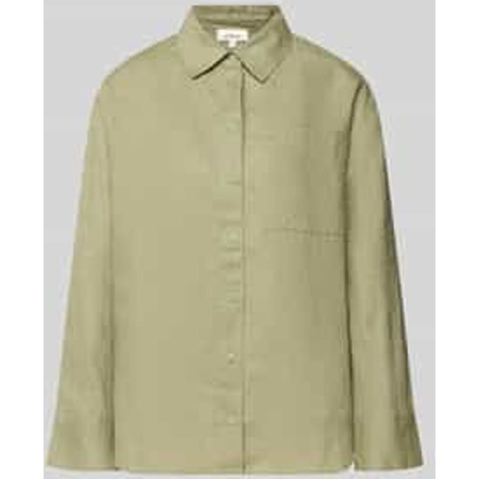 s.Oliver  Blouses Army Green Größe: 42 | Longsleeves Outlet | Damen | Grün