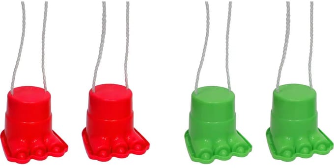 Vedes dinosaurus loopklossen speelgoed voor buiten - multicolor set.