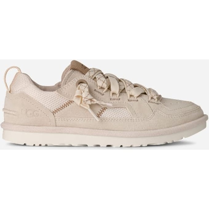 UGG® Minimel-sneaker in White, Maat 41, Suede/Textiel